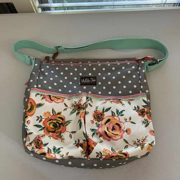 Matilda Jane Other - Matilda Jane Over The Moon Diaper Bag And Changing Pad Adjustable Strap Zip